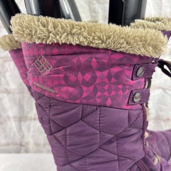 Columbia Women's 8.5 Purple Minx Mid II Insulated Waterproof Winter Snow Boots - Picture 10 of 14